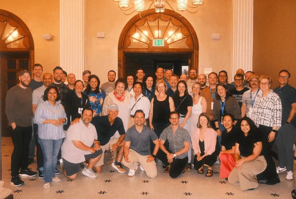 Members of The Lab together at an in-person event