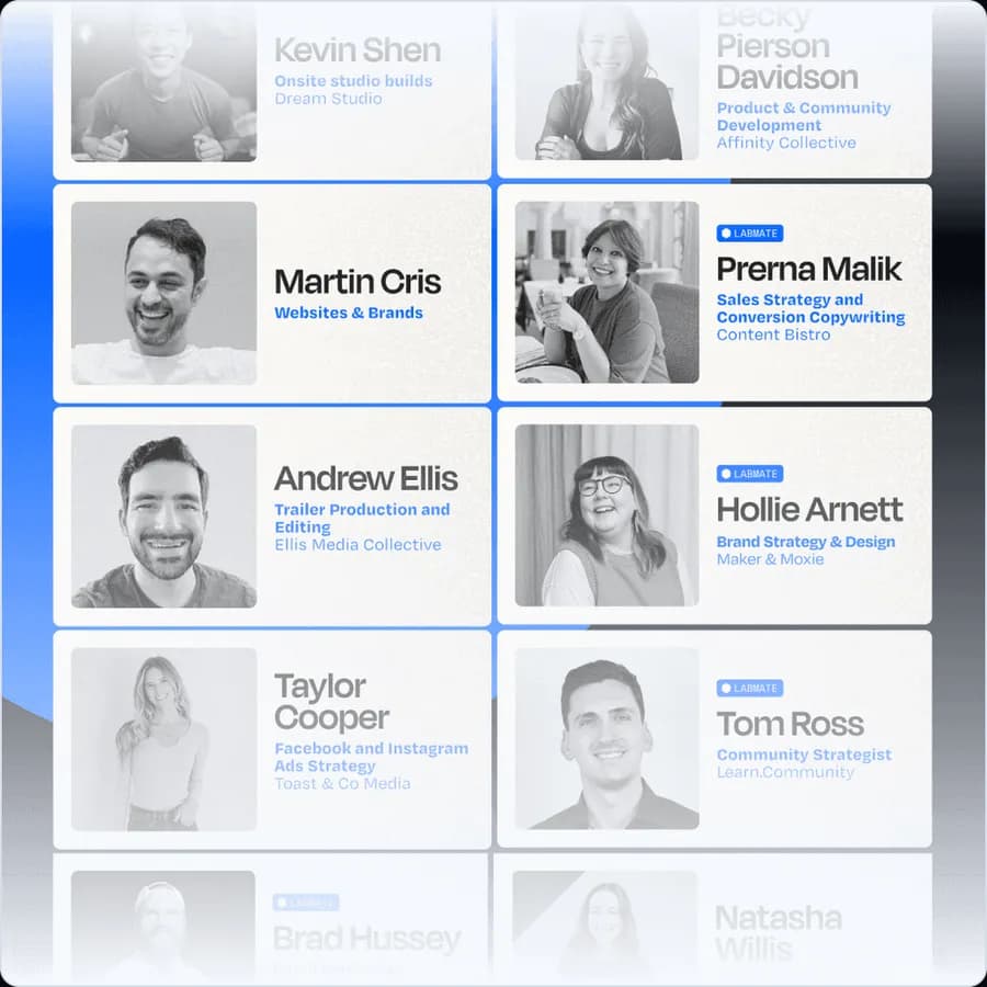 The Lab's Trusted Partners directory